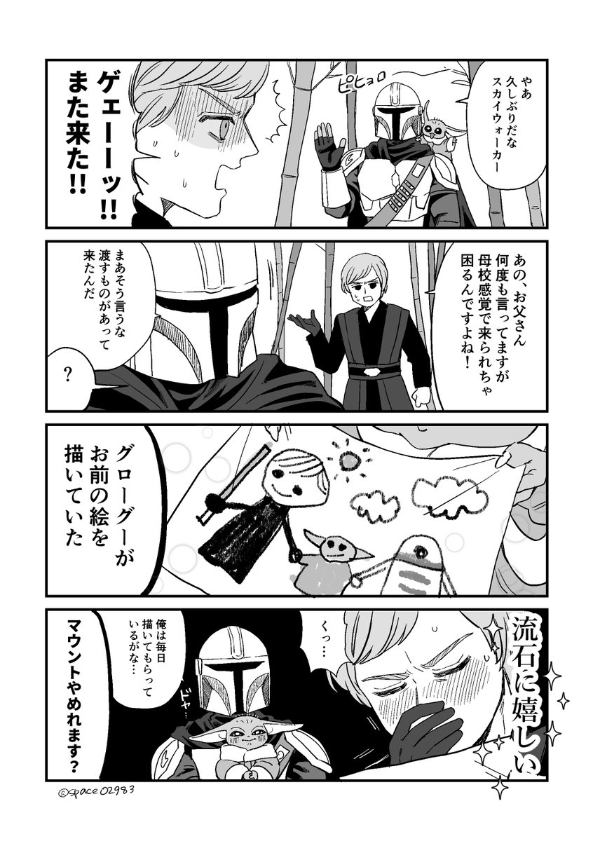 space02983's tweet photo. 親子とルーク https://t.co/d3pExK63zS
