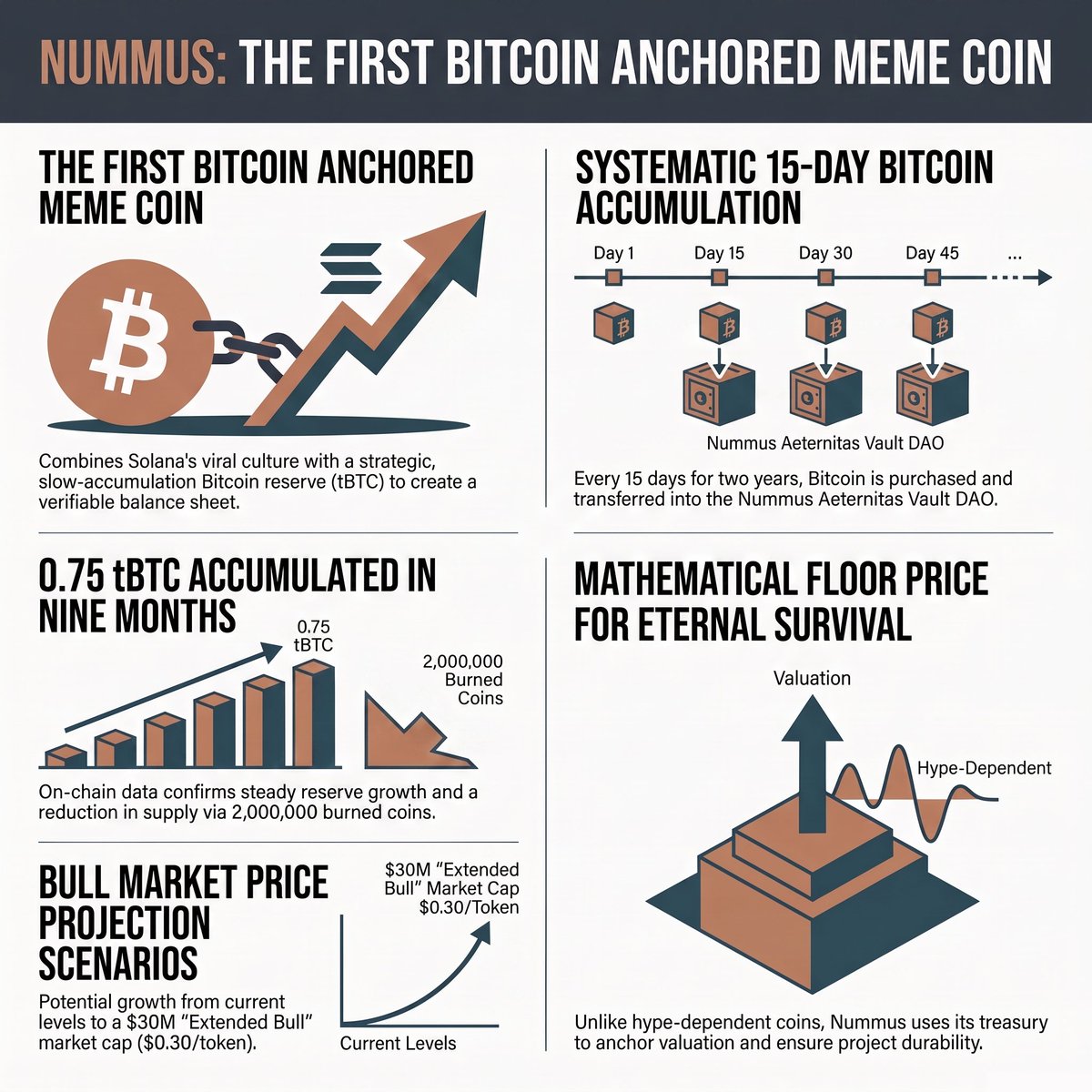NummusMemeCoin's tweet photo. Nummus Aeternitas Vault DAO is on-chain, immovable, verifiable by anyone. $NUMMUS is the most mispriced asset on Solana right now. 🔥🔥🔥 https://t.co/EaWd9Fuy7Y