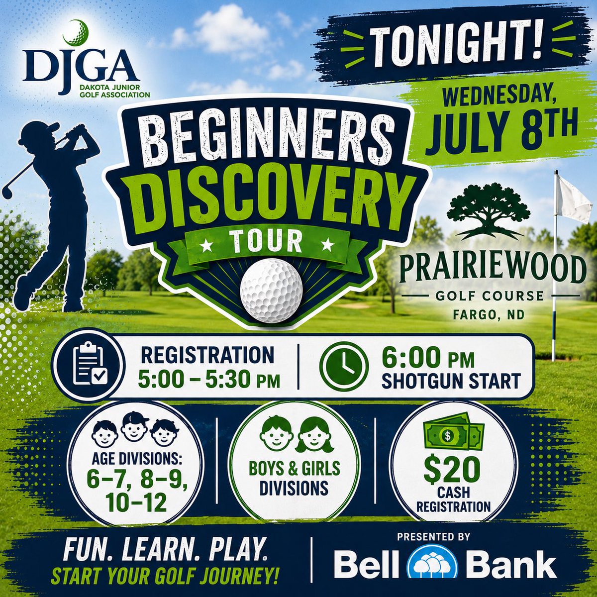DakJuniorGolf's tweet photo. Join us tonight! #PWood
@gobellbanks https://t.co/bRzqSB9btI