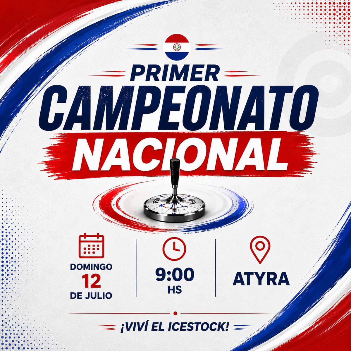 sndpy's tweet photo. #IceStock🥌 • Estamos a 4️⃣ días de la competencia 🤩
Este domingo 12 de julio, se realizará el Primer Campeonato Nacional🏆 en la ciudad de Atyra 🙌🏽
La competencia arranca a las 9:00 h 💪🏽
#ElDeporteNosUne🤝🏽 https://t.co/0yHvZtvXEK