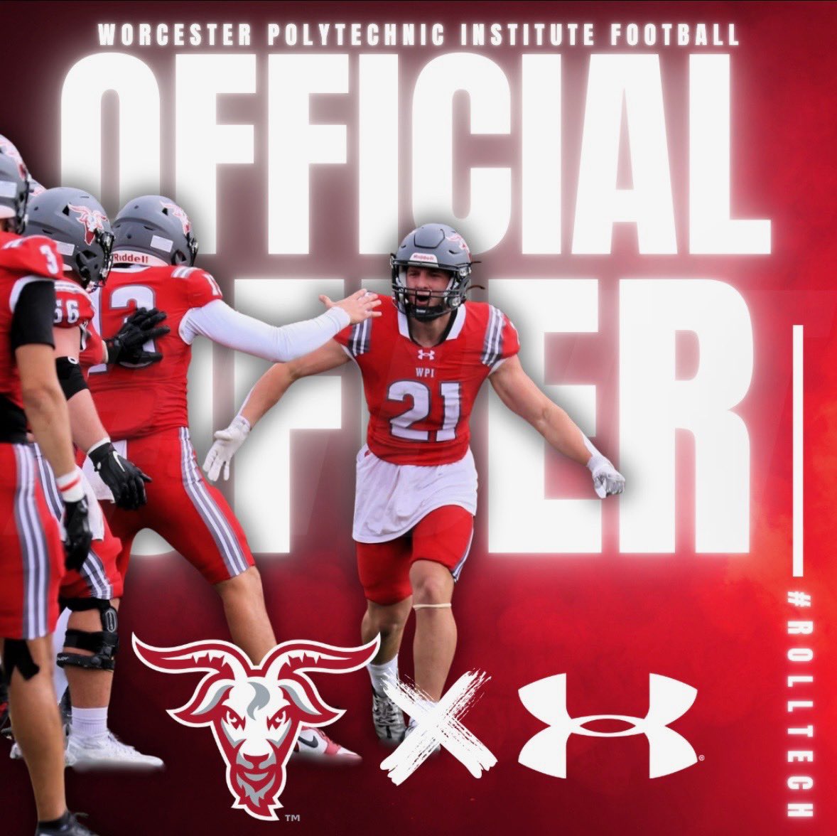 JacksonEichen77's tweet photo. After an amazing tour yesterday at @WPIFootball, I am grateful and honored to receive an offer from WPI!!

@Coach_Boria @PactPerformance @CoachFielding @Coach_MSal @GardnerCousins1 https://t.co/KQO1Ky80Bl