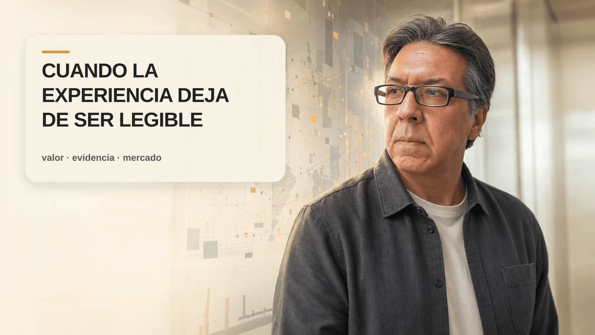 gmosconi's tweet photo. El problema de muchos perfiles senior no es falta de experiencia.

Es falta de legibilidad.

El mercado cambió sus interfaces: IA, datos, agentes, automatización, producto.

La tarea no es parecer nuevo.
Es traducir valor acumulado a problemas actuales. https://t.co/gF13CtwNt7