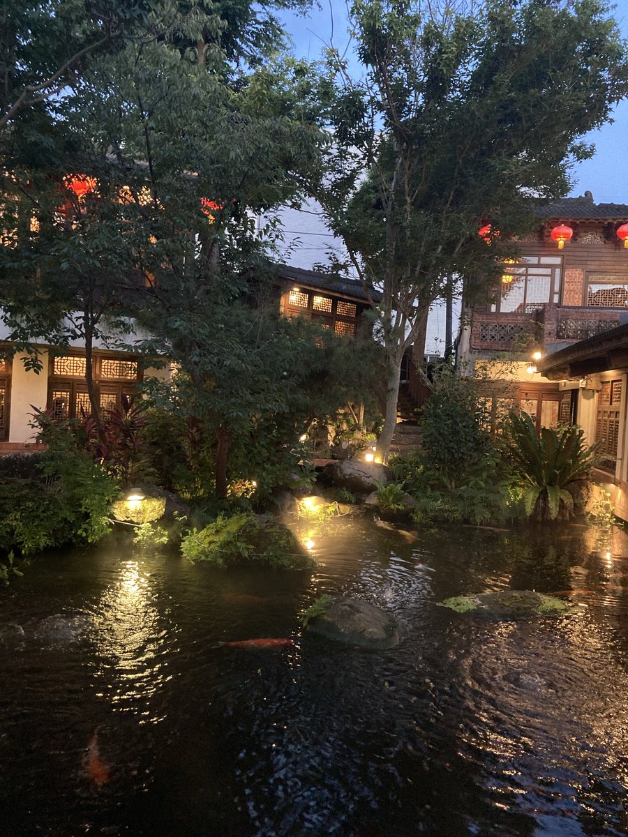 olizaytun's tweet photo. Just pulled into Chiayi and already found paradise on the way back. Palace-level decor, hundreds of fish gliding through, and food that matches the vibe. This place is next level. Best detour ever! 🇹🇼 https://t.co/HSpXJCJU8L