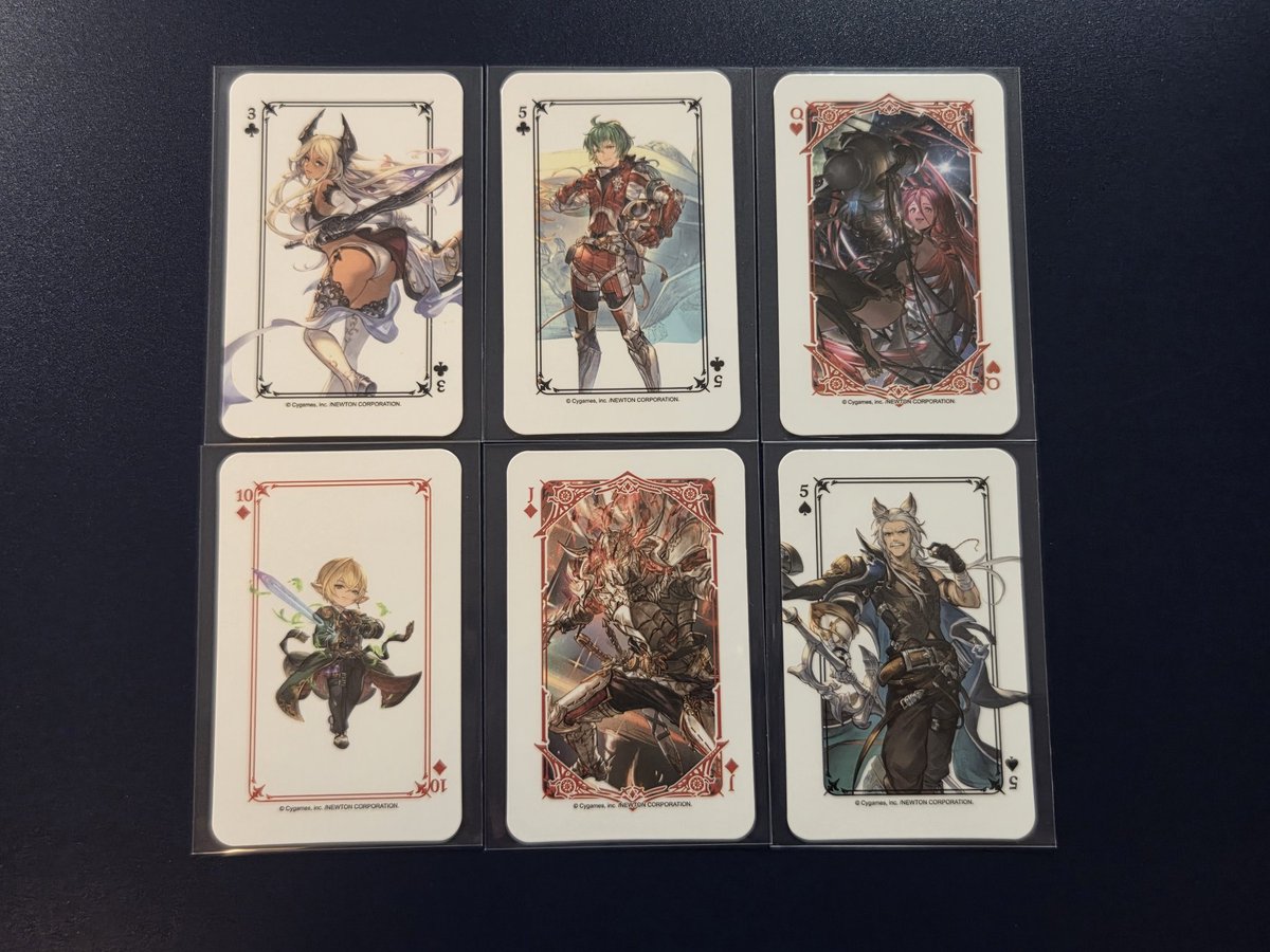 yuriri_0619's tweet photo. 【交換】グランブルーファンタジー グラブル グラサイキッチン 特典 トランプ

譲: シルヴィア、ミュオン、ヤチマ、ラヴィリタ、シーザー、セワスチアン、2枚目過去弾
求: 今弾: コウ、過去弾: オイゲン、メグ&amp;まりっぺ

今弾は今弾との交換のみ。
郵送でのお取引。
よろしくお願いいたします。 https://t.co/C5iyQfrFyD