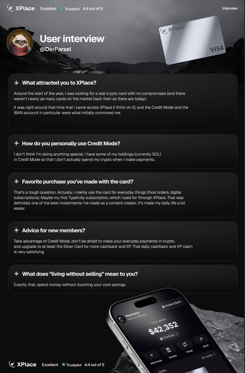 xplaceapp's tweet photo. The best people to explain XPlace aren't us.

They're the people using it every day.

Introducing our new community interview series: Beyond The Swipe.

Hear from our users about how they're using XPlace and the role it's plays in their everyday lives.

First up: @derparsel . https://t.co/WVM6ECY1G1