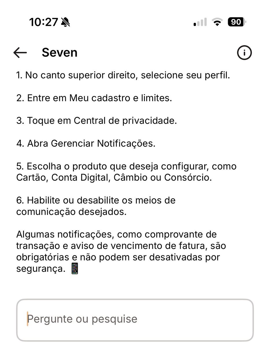 Daniloctx's tweet photo. @Tricolo_r @vanifala @Bankinter Mas tem, dentro do app tem uma parte de notificações, é escondida, mas lá tem pra cada serviço e você desabilita apenas o que quiser. https://t.co/ncCKII9tTe