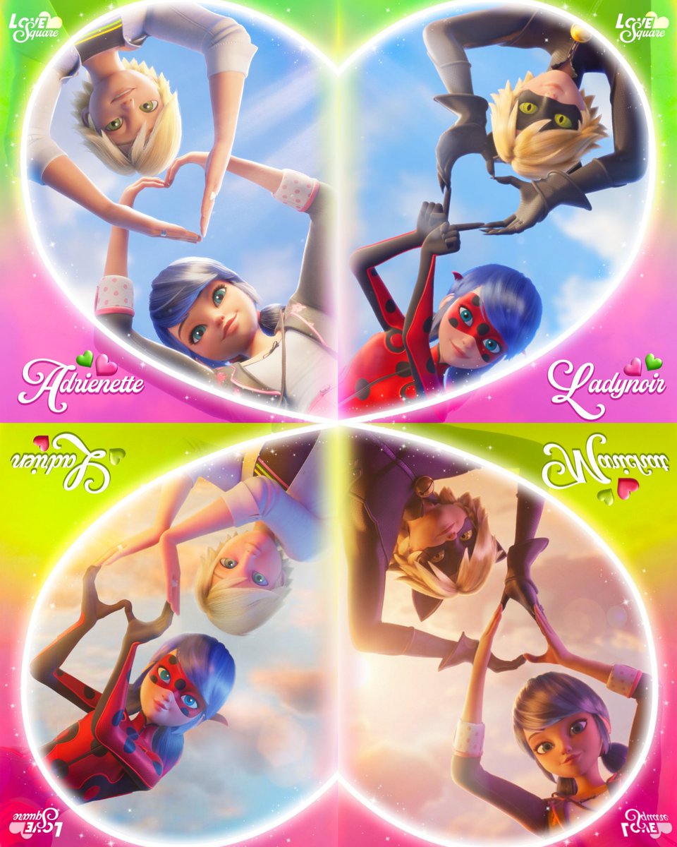 MLBFansWorld's tweet photo. THE LOVE SQUARE POSTER IS COMPLETE! 💕 

#MiraculousLadybug https://t.co/lXVUrSG4un