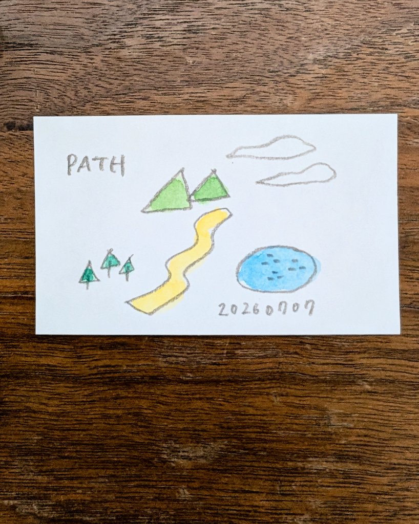 namitter's tweet photo. Day 07 PATH/小道
#WorldWatercolorMonth2026
#WWMホルベインチャレンジ https://t.co/n4zXZNTZtV