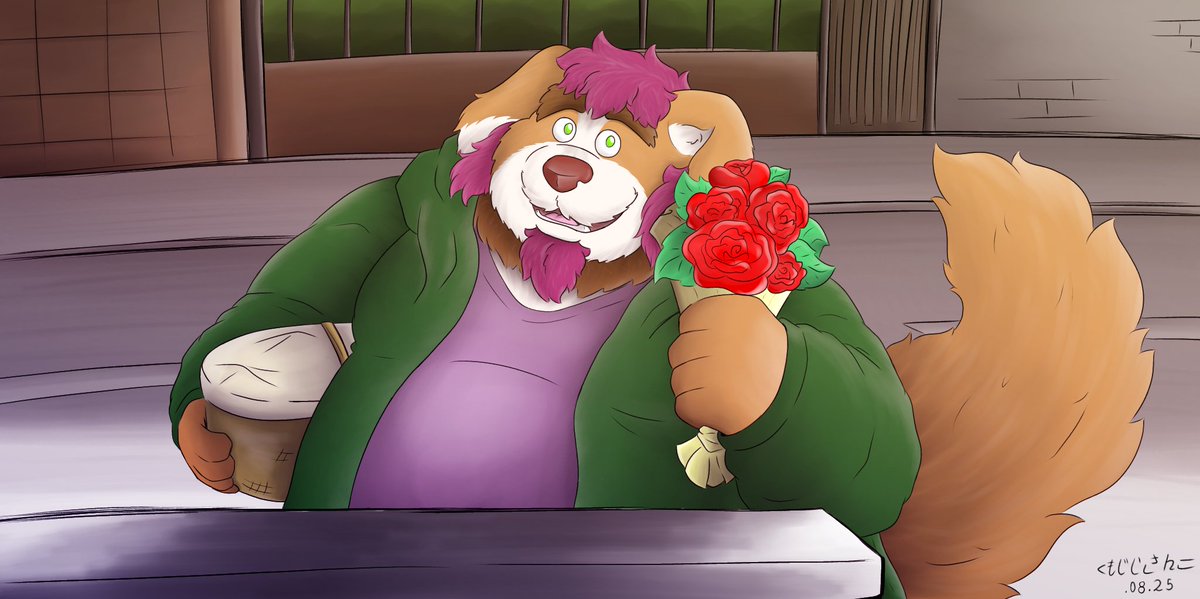 kumojiisanko's tweet photo. "Its you... again" Part 1 and 2

#furry #kemono #furryart #chubbyfurry #baraart #originalart https://t.co/AwaRmgVZAv