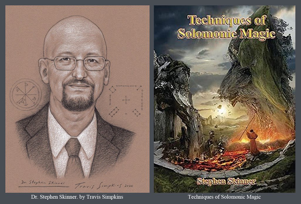 TravisSimpkins7's tweet photo. July 8, 2015: “Techniques of Solomonic Magic”, by Dr. Stephen Skinner was published.
Portrait by Travis Simpkins
#StephenSkinner #KeyOfSolomon #Goetia #evocation #Magick #CeremonialMagick #GoldenHoardPress #Occult #occultism #Hygromanteia #ArsNotoria #books #TravisSimpkins #art https://t.co/EGfnvjycH7