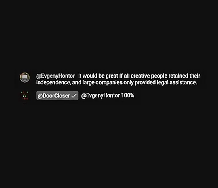 EHontor40634's tweet photo. Lol, I was on Joel's stream, but I didn't see DoorCloser replying to me! Thanks to whoever took a screenshot. :) https://t.co/SnNHn0260e