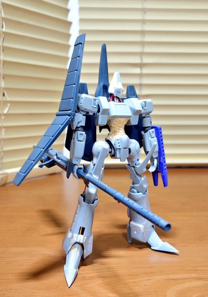 ツマツク2026 #ツマツク2026途中 久々エルガイムMk2。左脚脛を成形し仮