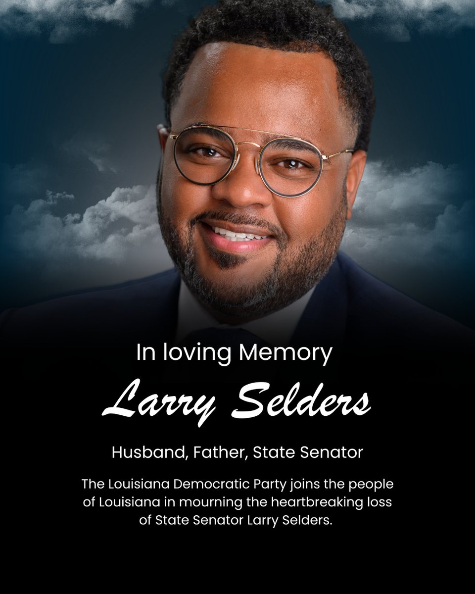 LaDemos's tweet photo. On behalf of the Louisiana Democratic Party, we extend our deepest condolences to his beloved wife, children, family, friends, Senate colleagues, and all who are grieving this tremendous loss. https://t.co/l3fPv1FMi7