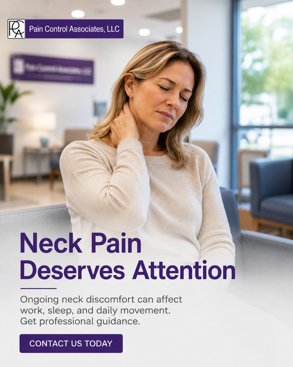 PainControlDr's tweet photo. Persistent neck pain can affect everything from sleep to productivity. Professional guidance may help you better understand your options—contact us today.
#NeckPainCare #PainReliefOptions #HealthyLiving https://t.co/YvbNEBkvtq https://t.co/BULaRJfStU