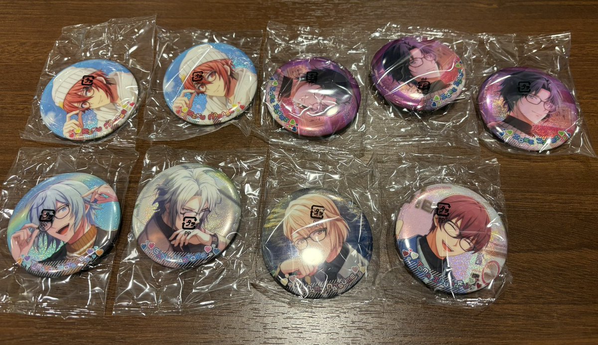 NoMitsuki's tweet photo. 【交換】 
アイドリッシュセブン アイナナ カプセル缶バッジコレクション カプ缶 vol.7 眼鏡

譲→陸2、一織3、環、楽、巳波、トウマ

求→優先百>>千

出先の為IDなしです。
都内手渡しor郵送可能です！
お気軽にリプ歓迎ですので、お声掛けください🙇‍♀️ https://t.co/3xqg1Vld1X