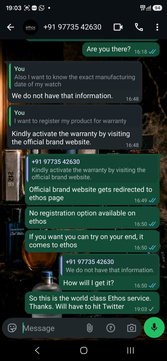 garygrimlord's tweet photo. Talk about brands and their service. 0 support received from @ethoswatches for their official @LuminoxVzla watch. Others should learn how to brush off their customers from their support team
#consumer https://t.co/vf5ii1OGWo