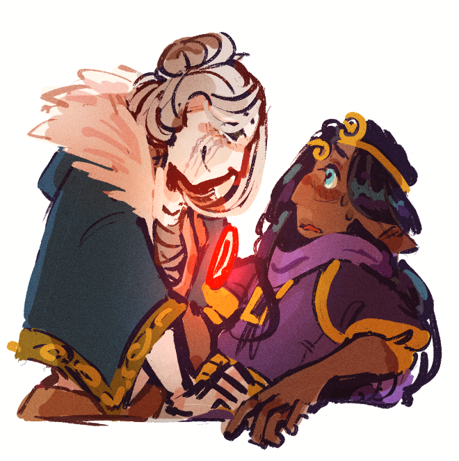 cryingwaffels's tweet photo. a tavern killermare doodle, as a treat 🫴💙❤️ https://t.co/v0Nt6xhPsE