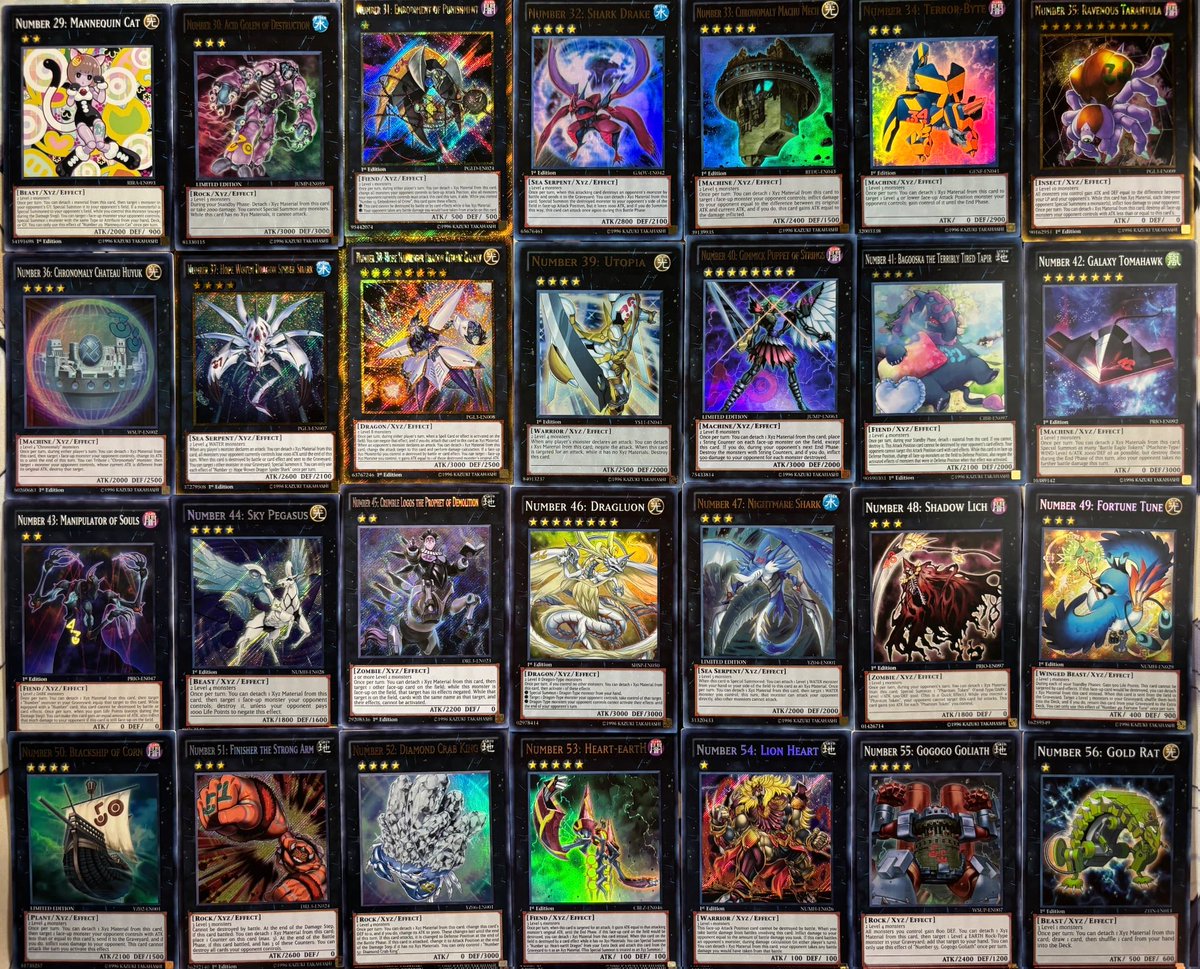 all 100 number cards yugioh Number 100: Numeron Dragon (anime)