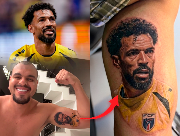 maiconperolaskk's tweet photo. 🚨ALERTA DE FOFURA: brasileiro que fez tatuagem em homenagem ao goleiro Vozinha se justifica: “não tive avó” https://t.co/skJLiV5IxN