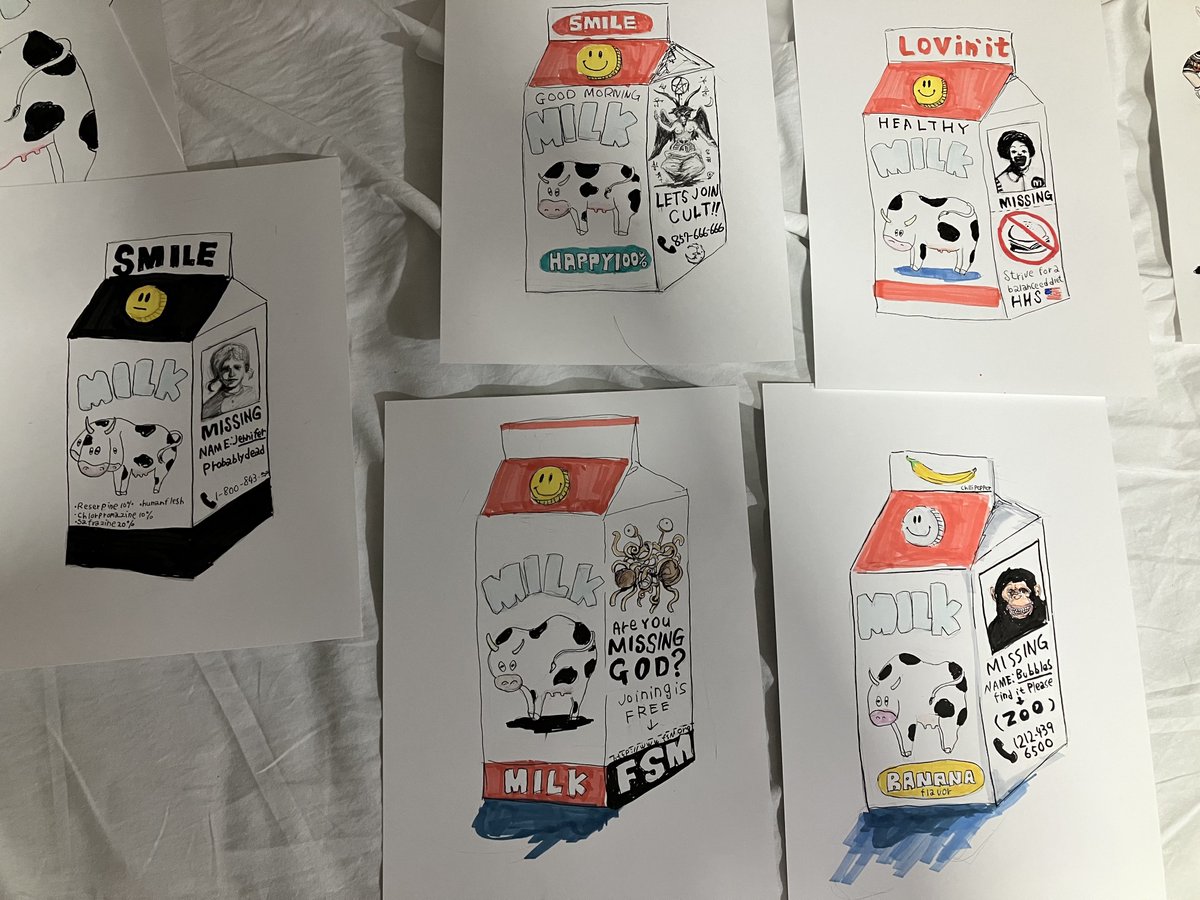 MARY_FOOL_STAR's tweet photo. すいまへん明日の21時丁度にこの一週間で描いた絵を売ります。DM順にて受けつけてます。
よろしくお願いします。前回と前々回もほぼ売り切れなので欲しいやつあればお早めにDMください🐄 https://t.co/KphIUmRkrX