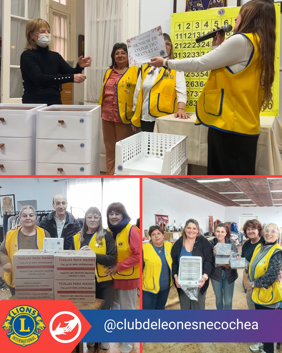 LeonesDistritO3's tweet photo. Los Clubes de Leones Necochea, Balcarce y Catriel continúan fortaleciendo el sistema de salud mediante la entrega de equipamiento, insumos y elementos indispensables para hospitales públicos.
Cada donación es posible gracias al apoyo de la comunidad!!!
#LeonismoArgentinoEnAcción https://t.co/yV75KXFc4b