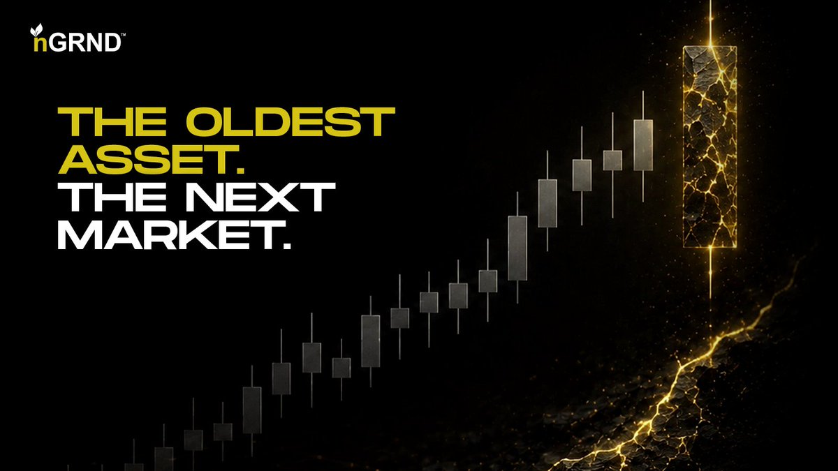 nGRND_io's tweet photo. Real-world assets are moving on-chain.

Bonds. Real estate. Commodities. Receivables.

The on-chain RWA market is projected to reach $2 trillion this decade.

Gold is the oldest real asset.

It's not a question of whether new infrastructure will emerge around it.

It's a question of who builds it.
