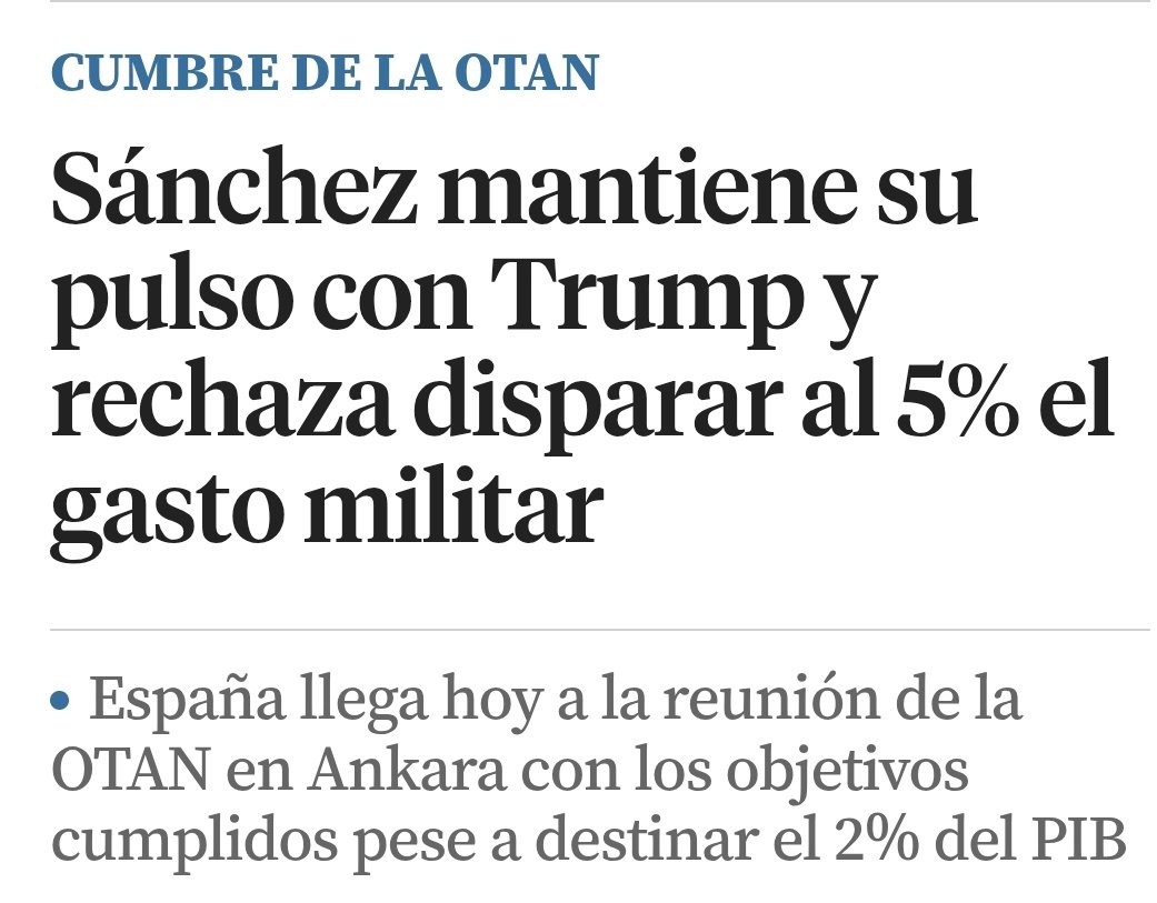 Spain_L_llIll_L's tweet photo. ⚠️ El Psicópata dictador P.S. se niega a cumplir con el gasto militar exigido en la OTAN, a la vez que se gasta el dinero de los españoles en crear su propia marca de ropa.
Cada día que el tirano siga en la Moncloa, un día más de ruina y peligro para los españoles. https://t.co/D0pPb1ljfI