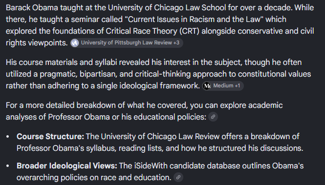 THEDuaneCates's tweet photo. Obama taught at the University of Chicago and the very first time my brother @drawandstrike gained national attention was when his Blog posted links to the University's courses taught by Obama that were still listed proving Obama was a strong proponent of Critical Theory.
The University IMMEDIATELY scrubbed Obama's info.
🤣🤣
We still had to live though 8 years of his regime.