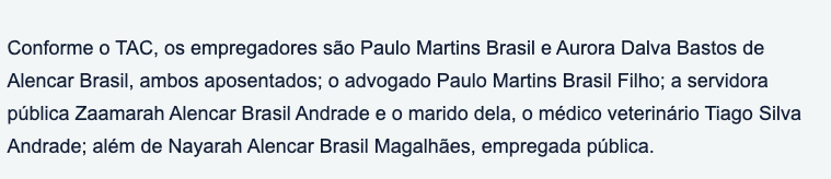 Cecillia's tweet photo. "(Ela) Foi dada pela mãe": Como um servidor público que escravizou uma pessoa não perde o cargo/aposentadoria? Como um advogado que escravizou uma pessoa não perde a OAB? Sabe? Estas pessoas deveriam se tornar párias na sociedade. Isso é execrável. Aqui o nome destes basculhos: https://t.co/nScLu0WqAT