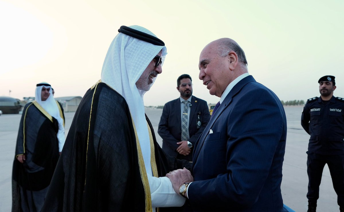 Iraqimofa's tweet photo. وزير الخارجية فؤاد حسين يصل إلى الكويت في زيارة رسمية – وزارة الخارجية العراقية https://t.co/PiSfNywtma https://t.co/3447PKej3h