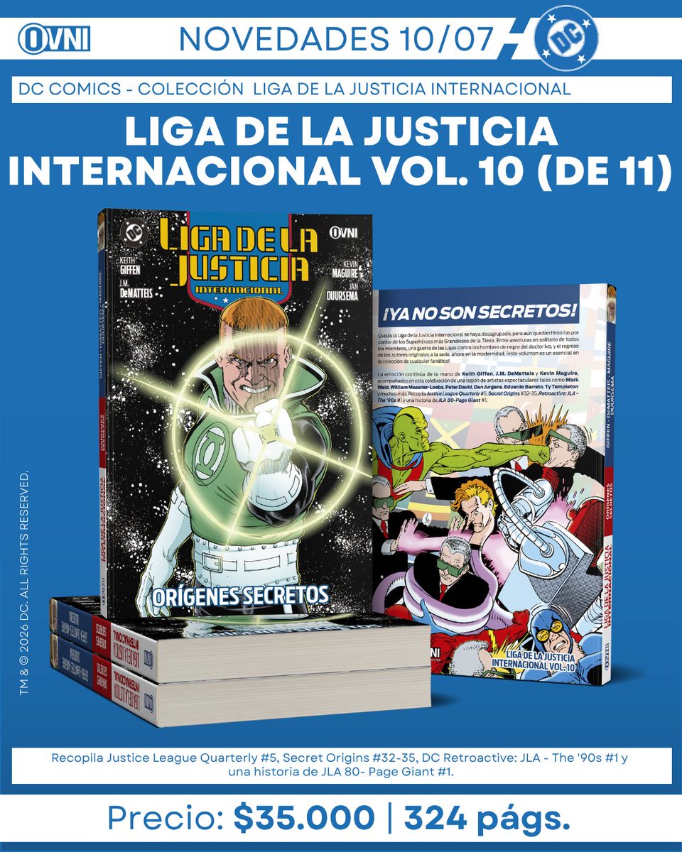 Ovnipressedit's tweet photo. [NOVEDADES] ¡Este viernes también llegará a las tiendas LIGA DE LA JUSTICIA INTERNACIONAL VOL. 10!

¡Ya no son secretos!
 
#JLI #LigadelaJusticiaInternacional #OvniPress #DCComics https://t.co/VHThrTqNcT