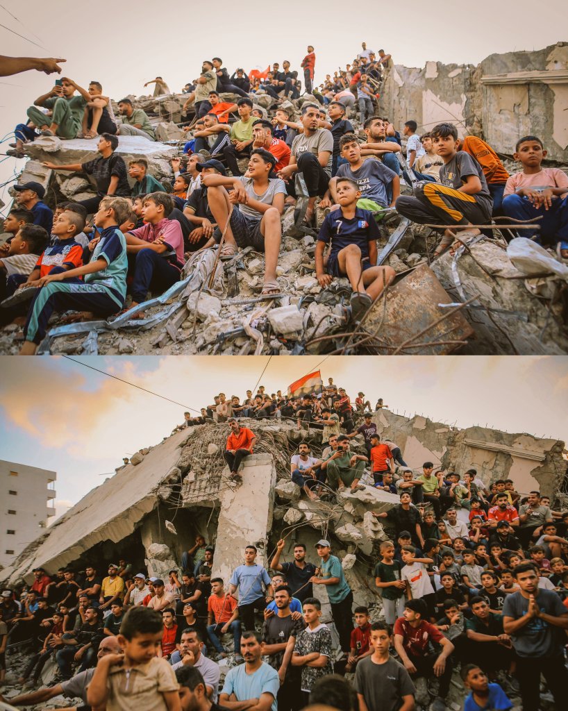 Fabio_Ramirez's tweet photo. É fato que a FIFA tenta se apropriar desse tipo de imagem, romantizando o sofrimento e propagando a ideologia da "força social do futebol", como se o esporte, por si só, fosse capaz de resolver problemas sociais. https://t.co/sIgbERPpIx