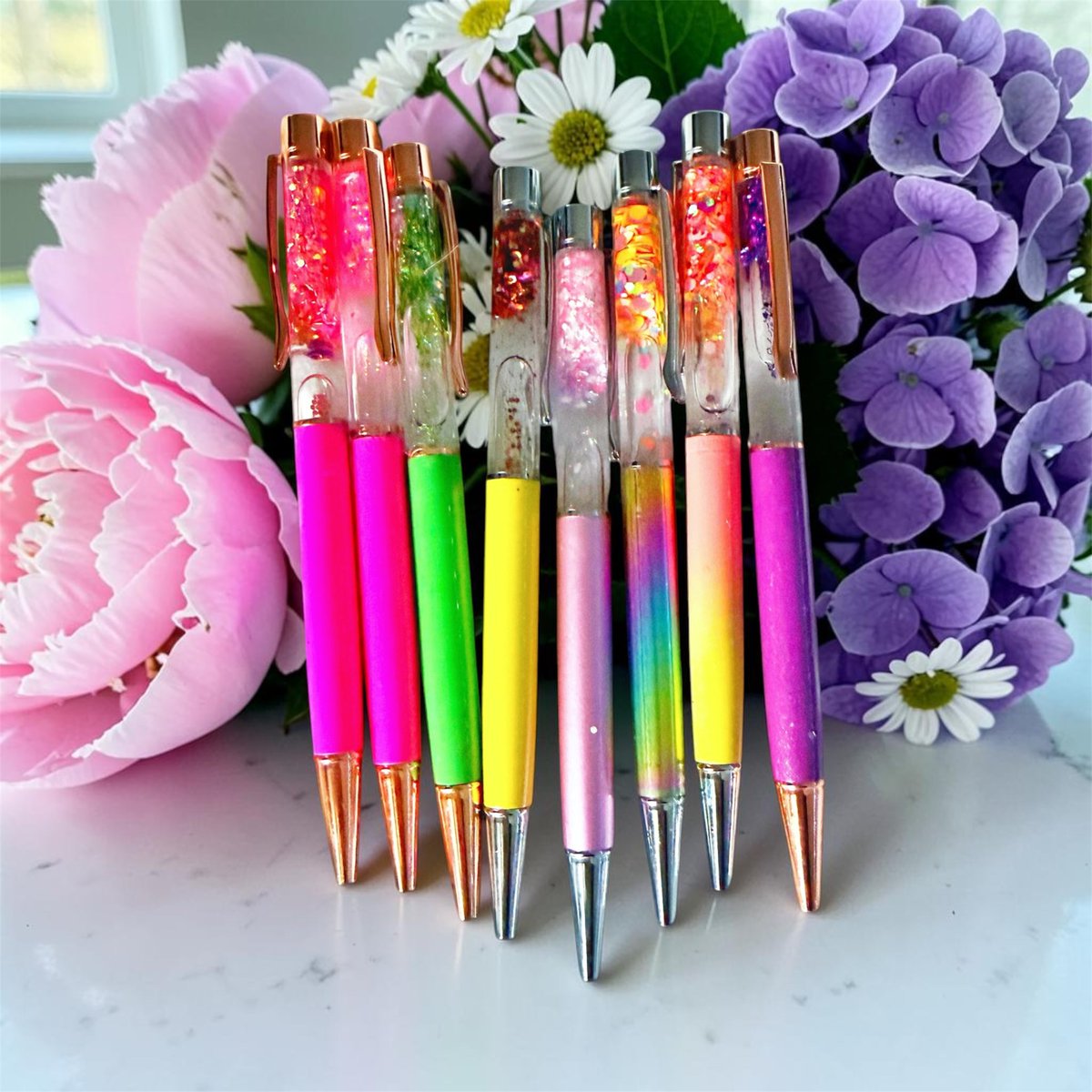 PixieStrmDesign's tweet photo. ✨ Who’s excited for FRIDAY?! These pens will be released at 5pm EST on Friday! ✨

They are still a WIP, they still need charms and decorations! 💖 https://t.co/IL3CZQnHY8