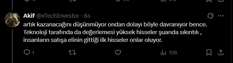 xTechInvestor's tweet photo. @_BurakBesenk Burak abi ben AI pahalı demedim ki sadece bazı belli başlı şirketler için dedim benim için yazmadığınızı düşünüyorum ama yine de açıklamak istedim https://t.co/lCTlYxNVe6