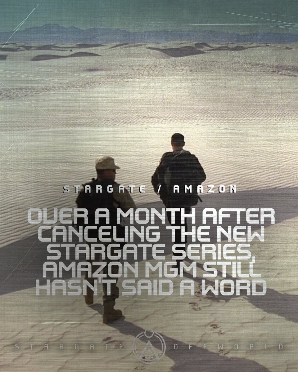 SGOffworld's tweet photo. Amazon MGM's communication is as empty as the desert crossed by the Destiny crew in the Air episode of Stargate Universe: a silence stretching as far as the eye can see, without the slightest sign of life.
And yet, fans have mobilized. Petitions, social media campaigns, plane over Amazon HQ, Time Square, messages, support pouring in from all over the world: the community has shown it's still here, engaged, active, and determined to stand up for the franchise.
The bare minimum today would be a response, the fans deserve it.

#SaveStargate