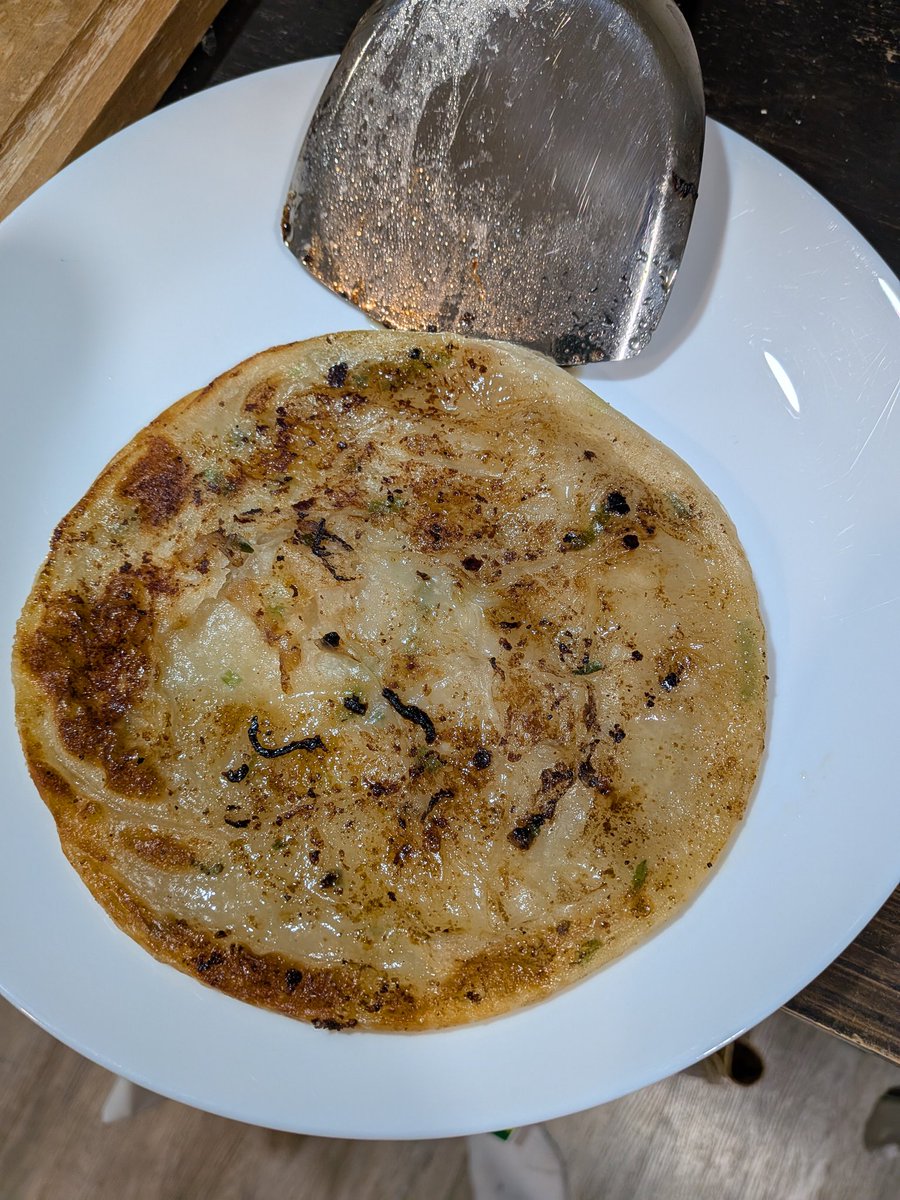 ConfluencePage's tweet photo. The scallion pancake is perhaps one of the greatest Asian inventions of all time. It might even rival the wasian woman https://t.co/8xISUVXZKo