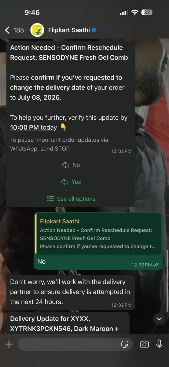 Vikash_deep_'s tweet photo. @Flipkart Flipkart service is very wrost service i am facing always delay problem. Please resolve my problem and solve as soon as possible. and they are asking you are at home then also delivery boy are not come at my home. I am busy of problems by the Flipkart. https://t.co/0OJ8s7BY0z