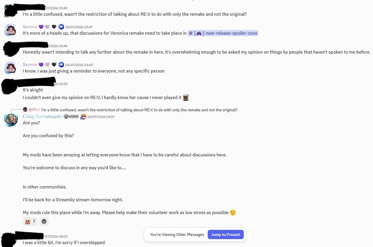 WeskersDick's tweet photo. Here are some messages of how the community gets treated there. Users who have their names redacted wish for privacy and anonymity. Craig also passive aggressively Stated for people to fuck off from his community. https://t.co/o3WrNy7K9a