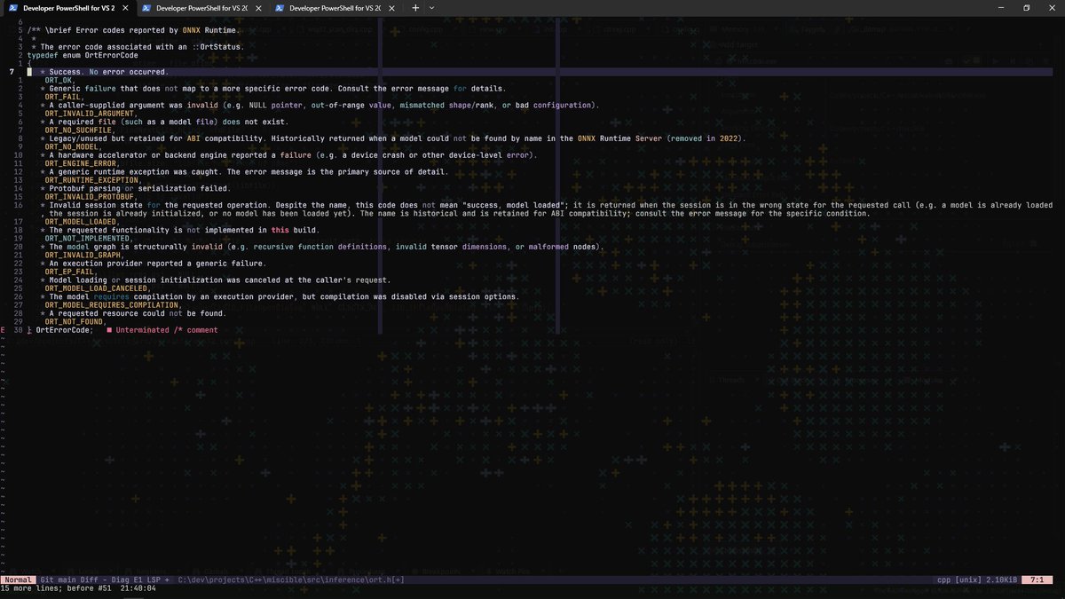 mdhvg14's tweet photo. Hardest vim find and replace I ever did
                           Before                                      After https://t.co/6wDZp81wOZ