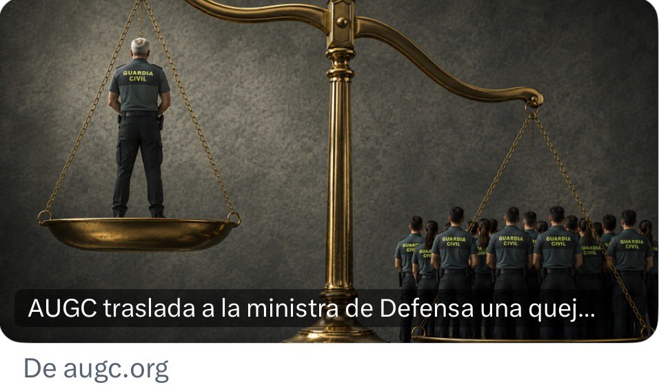 LujubioUno's tweet photo. @elindepcom @PoderJudicialEs @thetimes @guardian @TheWashingtonPo @nytimes @nytimeses @latimes @BostonGlobe @euronews @euronewses @BILD @europapress @elmundoes @abc_es @el_pais @viOnemedia @TheObjective_es @Newtral @20m @juecesAPM @JuecesAJFV @JpDemocracia @FJuecesIndepend @_AVT_ @CasaReal @Salviada En defensa de aquellos que realmente nos protegen al conjunto de la población civil española y de la Justicia imparcial.

@AUGC_Comunica @augc_juridico @AUGCMADRID @AUGC_Valencia 👏🔝 https://t.co/aLSQxYwbFV