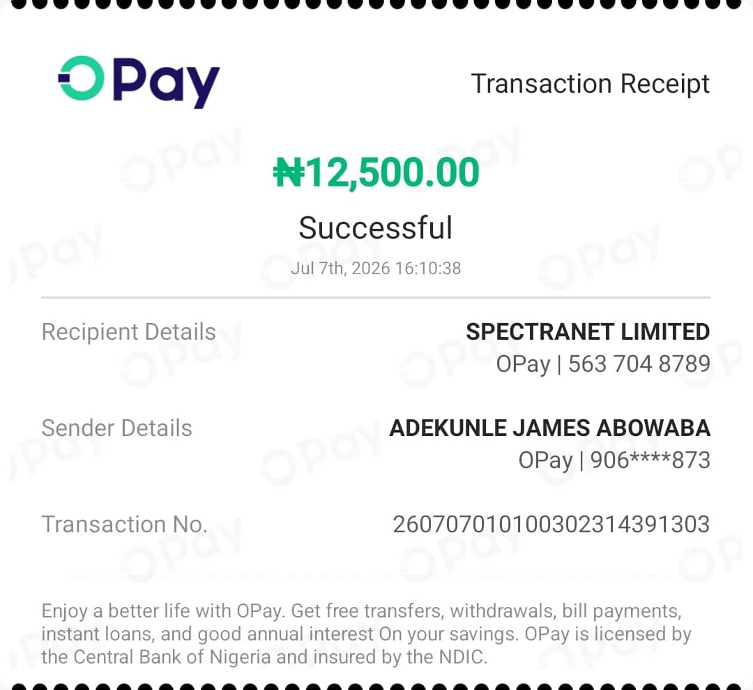 jaysofty_'s tweet photo. @instablog9ja @Spectranet_NG kindly credit my money to my wallet I've subscribed since yesterday and till date I haven't been credited on the portal.  your customer email aren't responding anymore #12500 is not small please resolve my issue https://t.co/sRrKQJR7yx