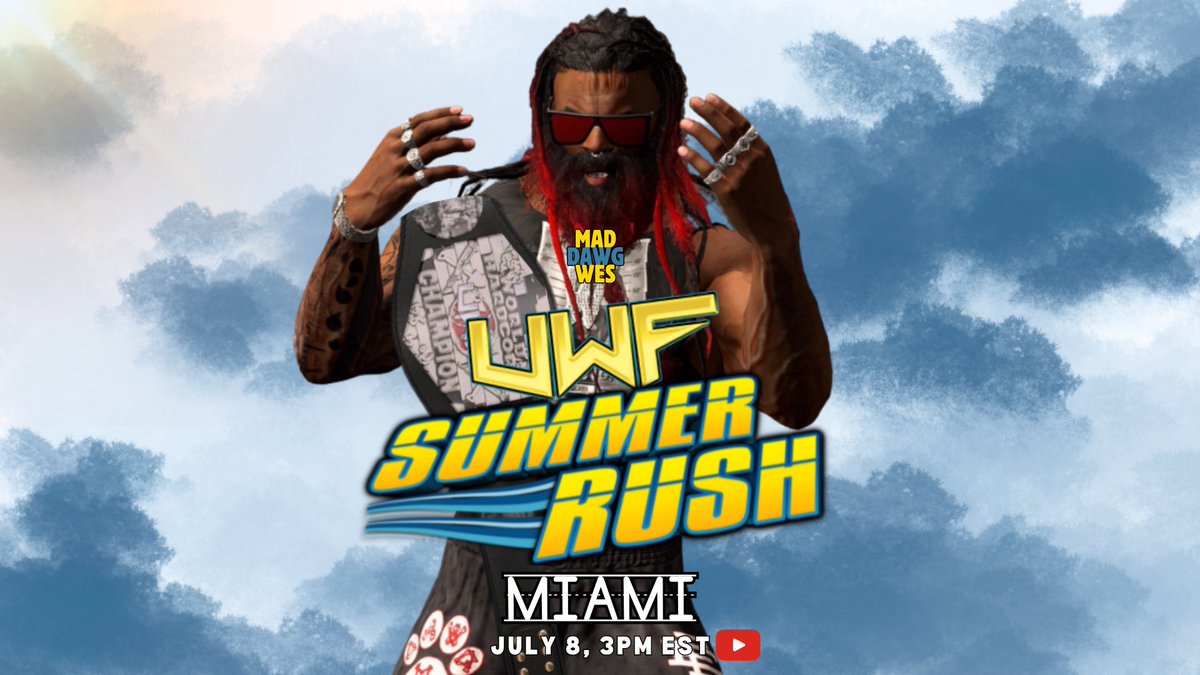 UWF_WWE2k's tweet photo. TODAY!
Which part of #UWFSummerRush are you most excited to see?
We'll see you LIVE at 3pm EST on YouTube @ UpstateRemy, TODAY! https://t.co/N0urpw4SZJ