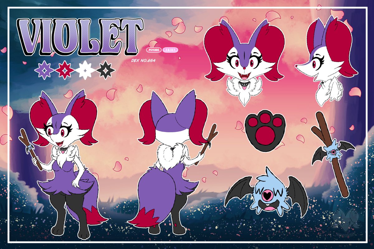 _VolatileVixen_'s tweet photo. Violeta Braixena 2.0 2026
Meet the new and improved Violet 2.0! I had wanted to give her minor updates to her design and a subtle color change that meets my envision of her better. 💜❤️🤍🖤

#Braixen https://t.co/06xHJvTMOx
