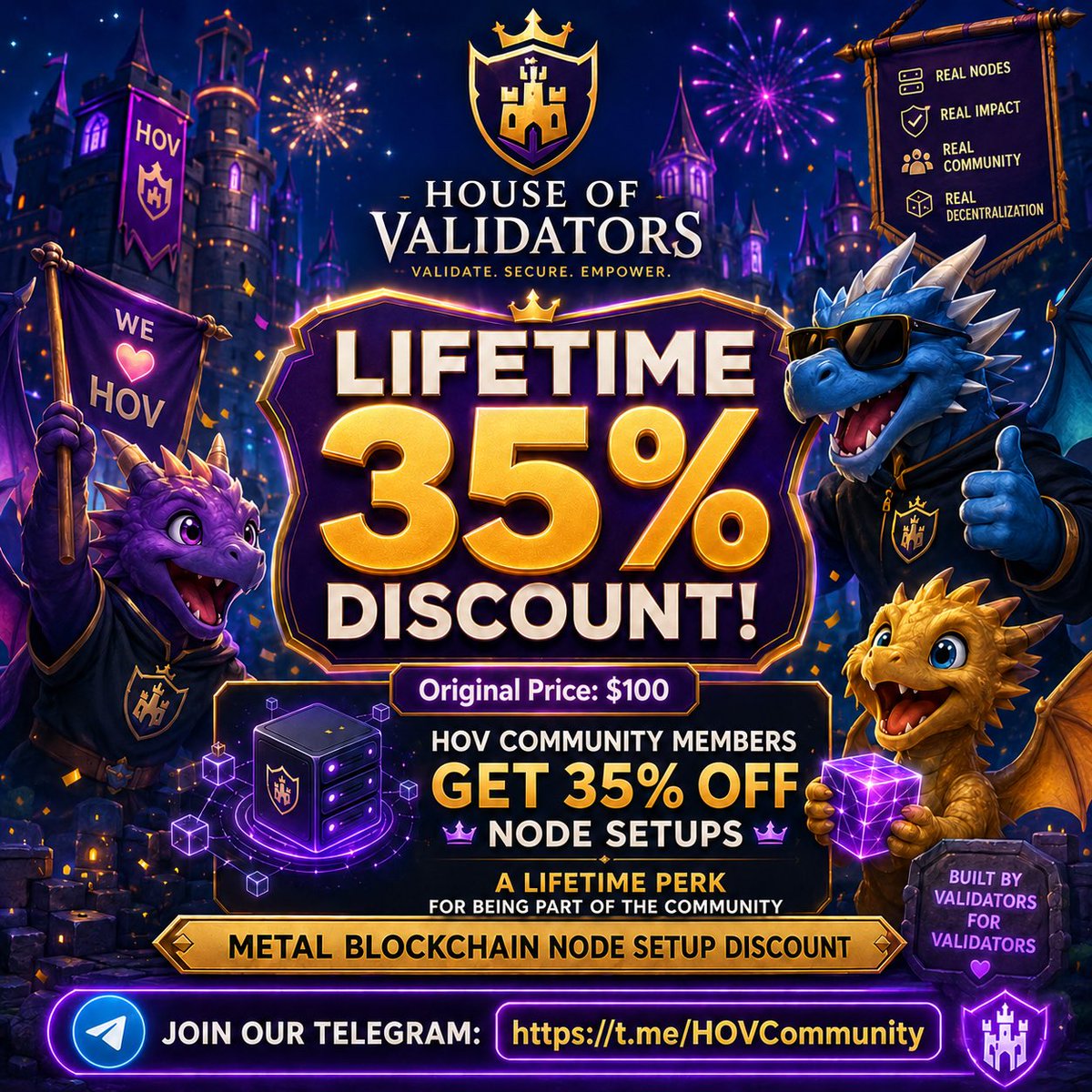 HouseOfValid's tweet photo. Just a REMINDER📢📢🐉🐉 Let me know if you need me 🫡 @HouseOfVali #HouseOfValidators $HOV https://t.co/ERI6ku503G