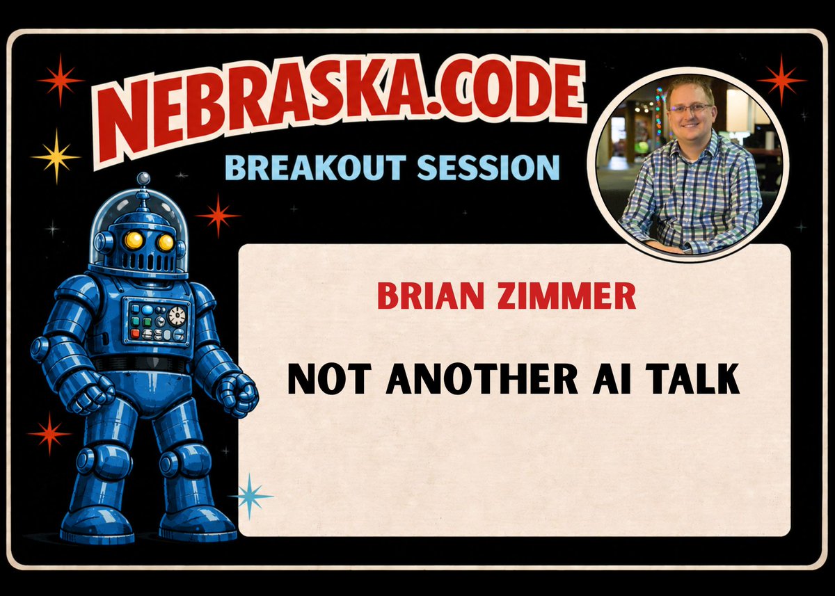 amegala's tweet photo. 🤖 Not another AI talk. A leadership talk.

Discover how AI can amplify people - not replace them - and why the future of work is still our decision.

Don't miss @bmzimmer at Nebraska.Code().

🔗 https://t.co/9pSHOE7II6

#AI #Leadership #NebraskaCode @DontPanicLabs https://t.co/9nsdSCm96o