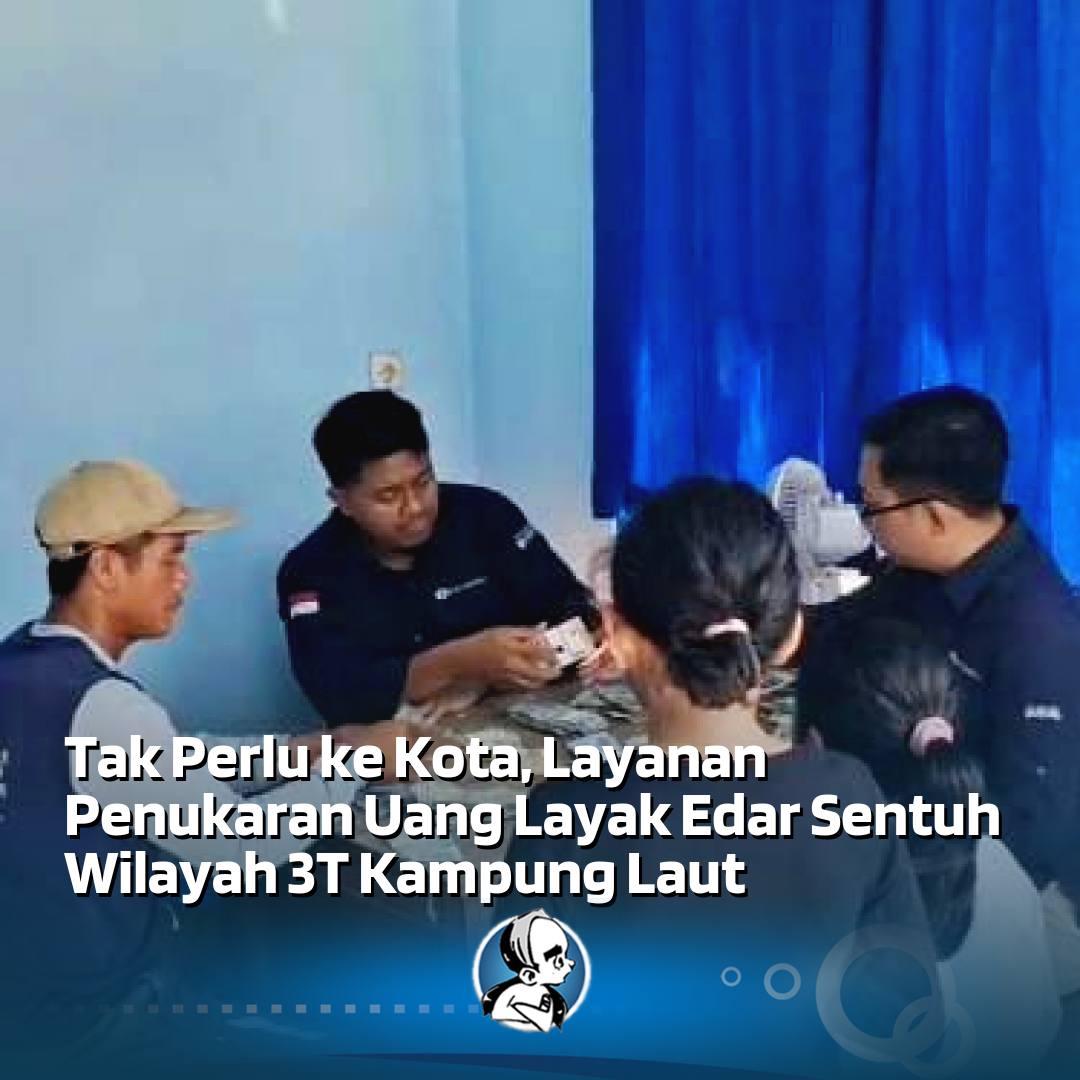 radarmasnetwork's tweet photo. Warga Desa Ujung Alang, Cilacap, kini tak perlu jauh-jauh ke kota untuk tukar uang. BI hadirkan layanan Kas Keliling 3T agar masyarakat terpencil tetap dapat mengakses uang rupiah layak edar. #KasKeliling3T #UangLayakEdar #Cilacap https://t.co/213kzSmwyW