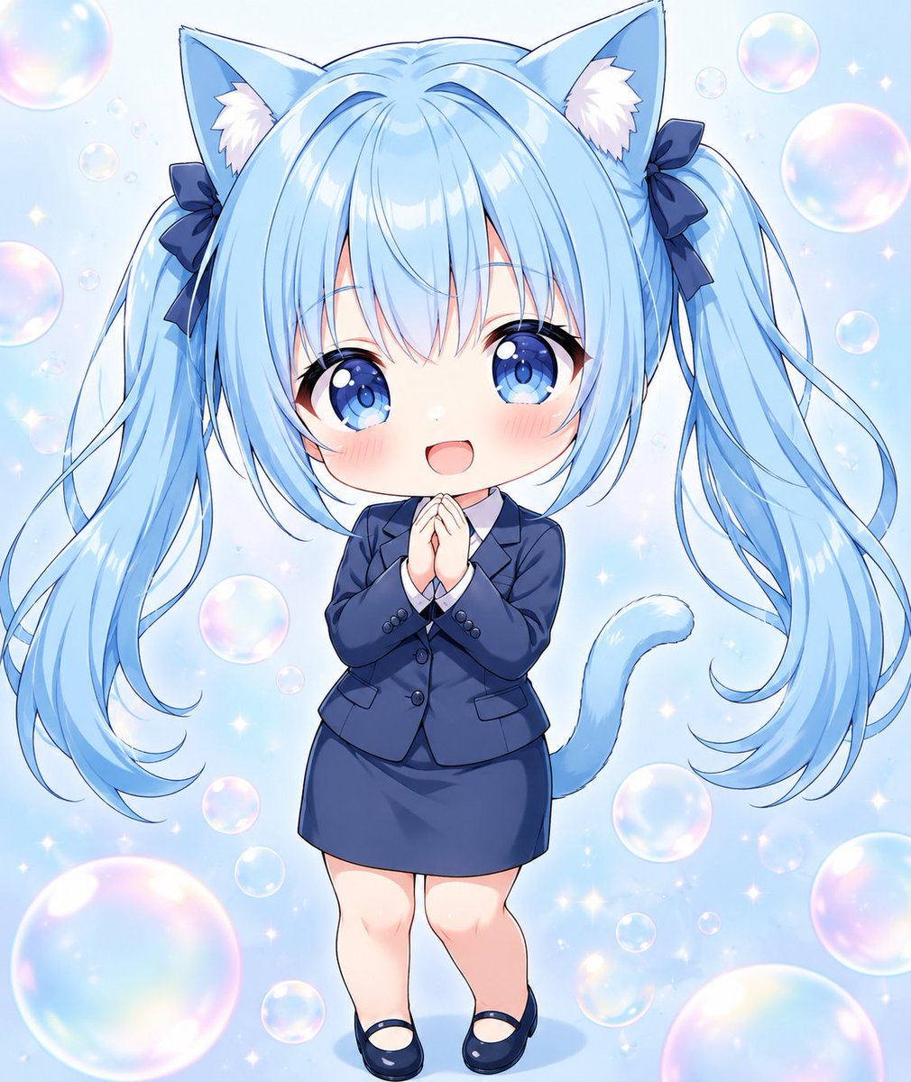 mae616_ #さがAIイラスト #さっちゃん #ありがとう ｢ありがとうですニャ✨｣