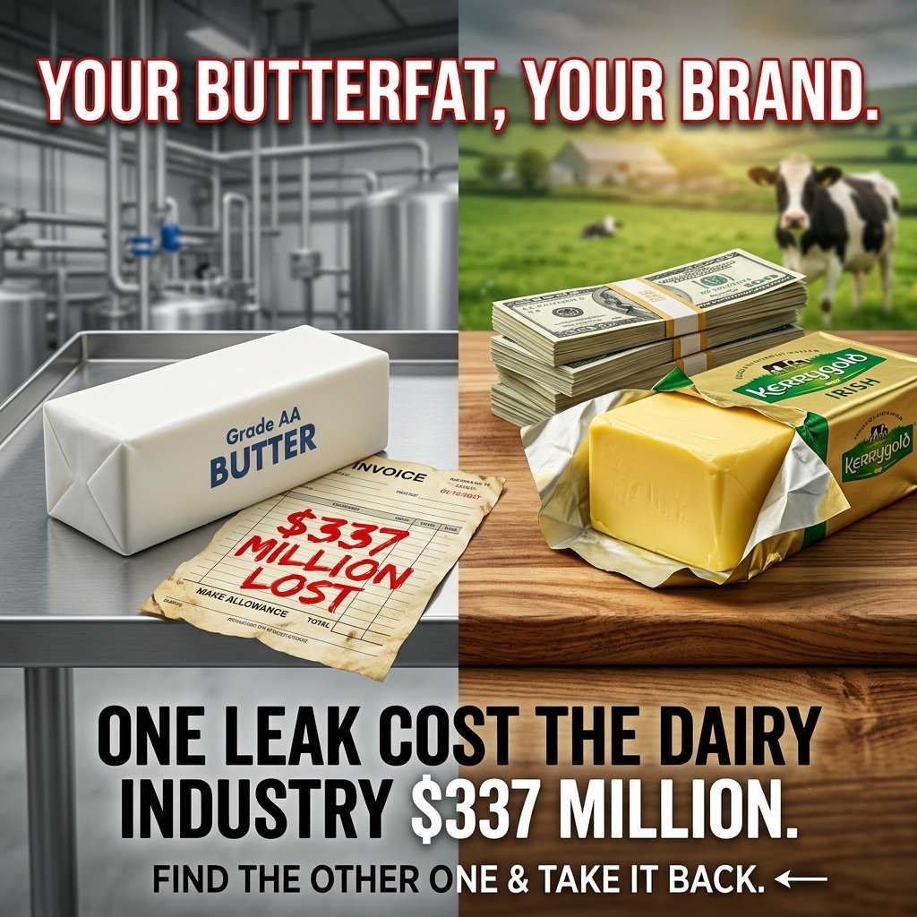 TheBullvine's tweet photo. Make allowances pulled $337M out of US producer pools in 90 days (AFBF). ~85–92¢/cwt off every hundredweight. And that's the leak you can see. The second one: retailers cashing the provenance premium your co-op ships away in anonymous butter.  https://t.co/KO6n31LFPO https://t.co/gTByfMnmWE