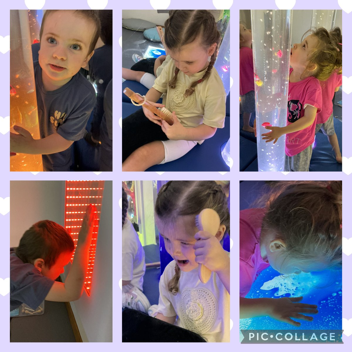 YsgolHenFelin's tweet photo. #YHFClass2 enjoyed exploring the light room today for our #WellbeingWondaWednesday, taking time to care for our wellbeing and settle into some calm sensory space #YHFTEYC https://t.co/DcFHcbkB7h