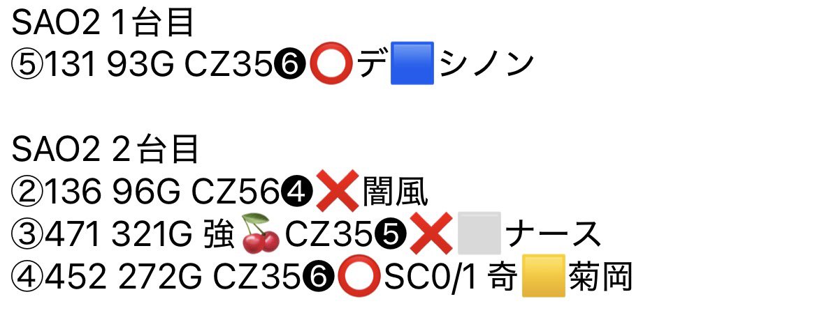 rnaru777's tweet photo. かどおわ〜
2回ATやって2回ともレア役0🥺
2台目は天井まで行ってない良い台だったけどCZ2回失敗したのが痛かった💦
SC1回やれたけど活かせず〜
毎稼働このペースで負けるのだけは勘弁してください🤤
もうウルティマとか良いから上位やらせて

-25k https://t.co/3WsvsLDiEi
